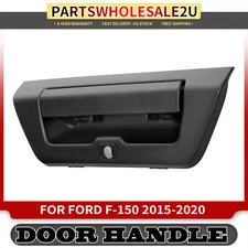 Rear Tailgate Handle w/ Camera Hole for Ford F-150 F150 2015-2018 Textured Black