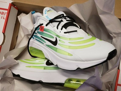 NIKE Air Max EXOSENSE SE Mens SIZE 11 New w Box WHITE / Volt / BLUE FURY /  Black | eBay