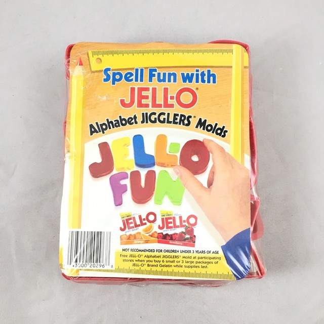 Jello JIGGLERS Alphabet ABC's Molds Cookie Cutters New JELLO