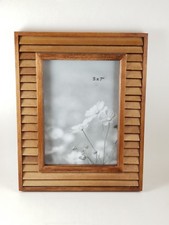 Threshold Slim Louvered Picture Wood Frame 5x7'.. New