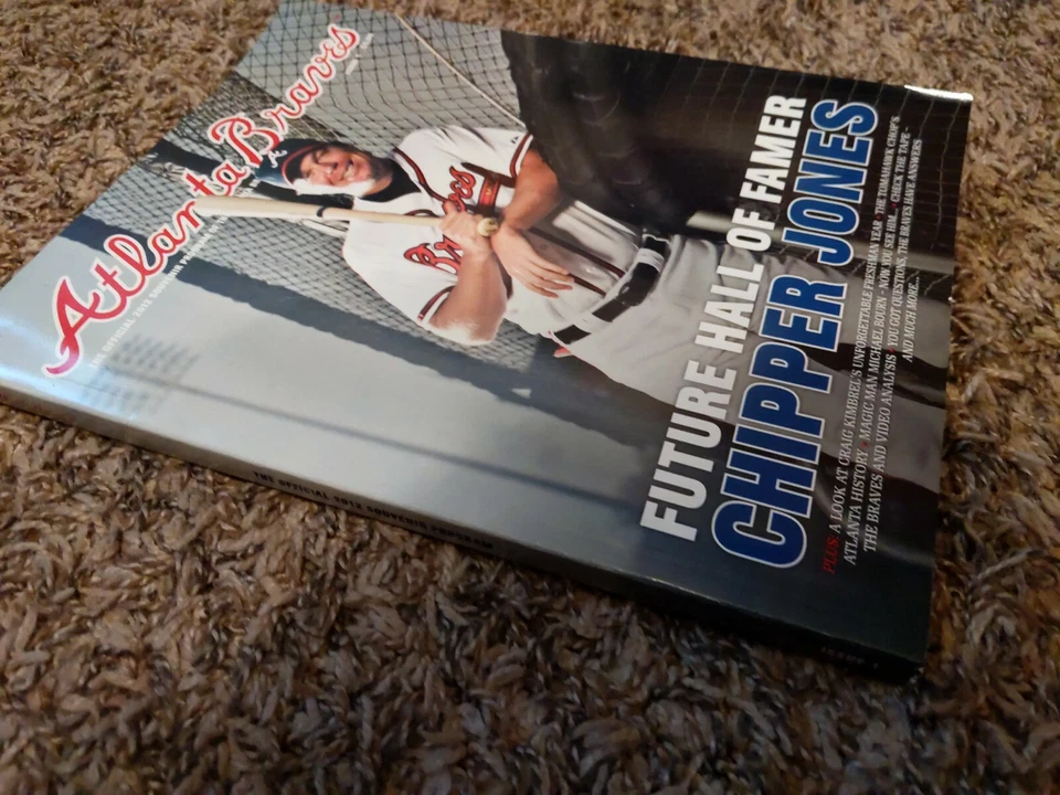 2012 ATLANTA BRAVES Chipper Jones Souvenir Program Issue #1 Jones final Season - Image 3 of 4