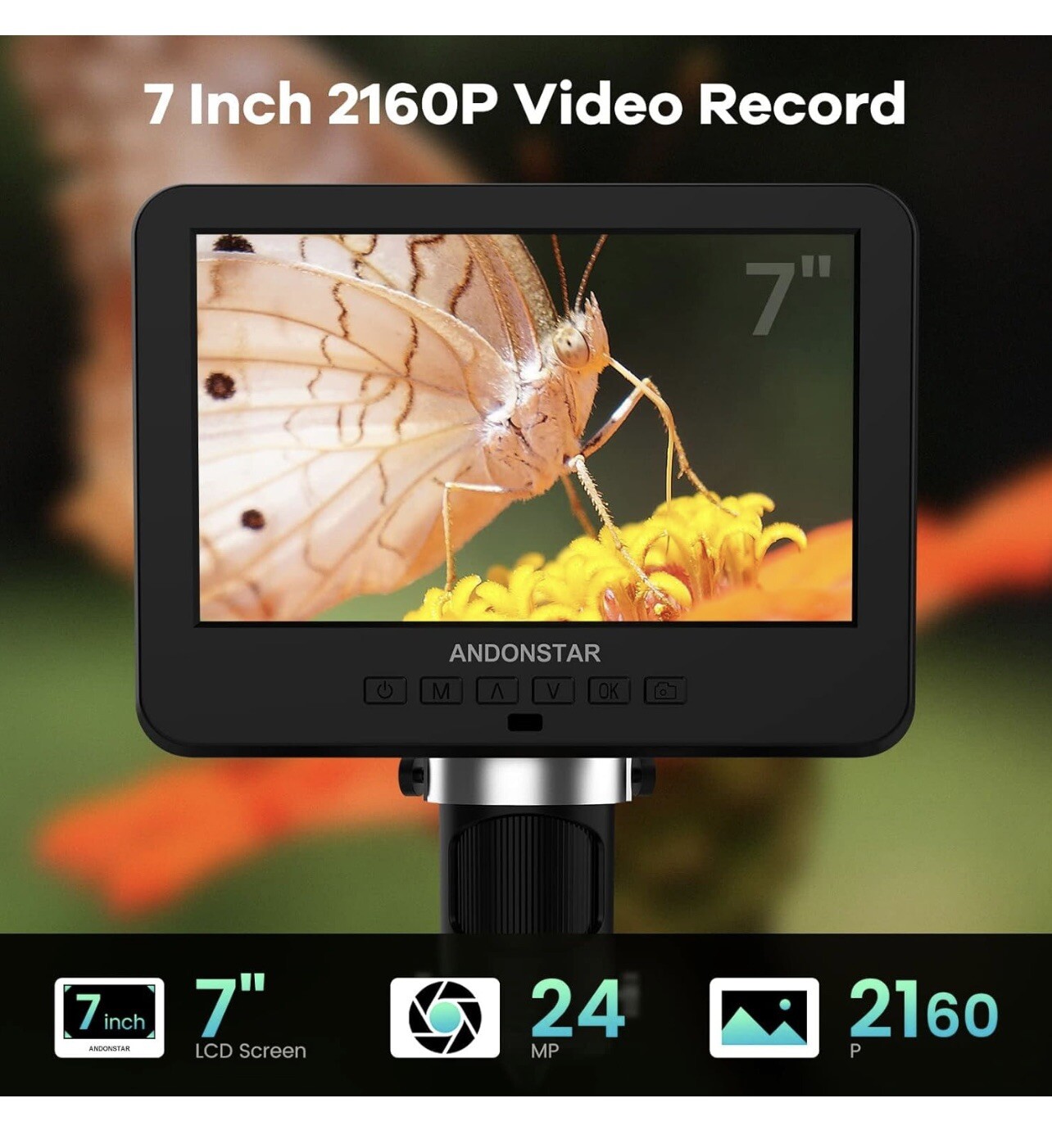 Andonstar AD246SM Plus 7'' HDMI Soldering Digital Microscope for