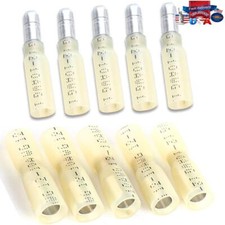 100pcs Heat Shrink Bullet Wire Connectors 12-10 AWG Female Male Crimp Terminals