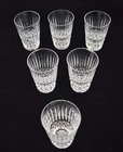 Vintage Set 6 Clear Waterford Crystal Small Juice Water Glasses