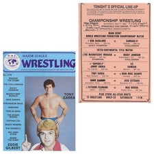 WWF Wrestling Program WWE 1983 Springfield Civic Center Backlund Snuka 80s