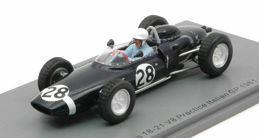 Voiture miniature Spark S7448 Lotus 18-21 V8 GP Italie 1961 Stirling Moss 1/43 pour collection