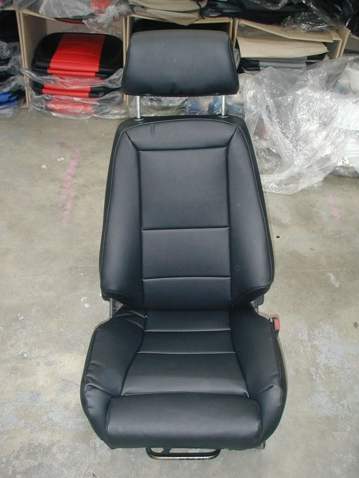 BMW E21 320i RECARO 1977-1983 CUERO-COMO 2 FUNDAS ASIENTOS DELANTEROS (PAR) 13 colores Foto 4 de 4