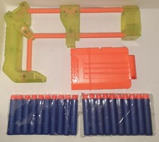 RARE Original Nerf Recon Neon Green/Orange Stock, Orange Magazine 20 New Darts