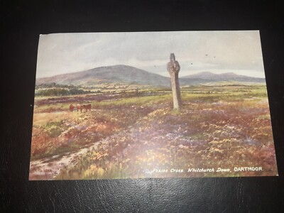 Künstler gezeichnet, Pixies Cross, Whitchurch Down, DARTMOOR, Devon - Tuck Oilette