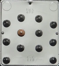 Small Chocolate Kiss Chocolate Candy Mold Candy Making  115 NEW