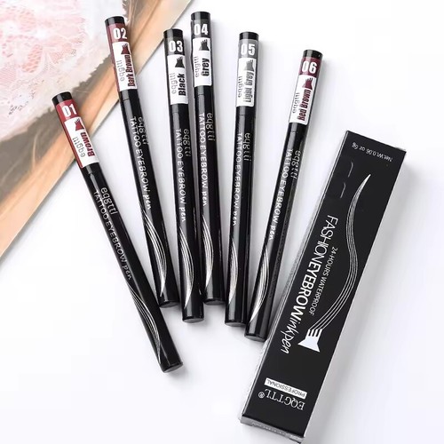 Eyebrow Microblading Pen Waterproof 3D Tattoo Liquid Ink 4 Fork Brow Pencil Tint - Picture 7 of 13