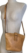 Nordstrom Leather Purse Crossbody Brown Tan