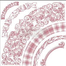 Curved Accents - Clearly Aligned Decor Stamp - Redesign With Prima Circle Trim