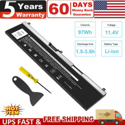 Battery 97Wh NYFJH For Dell Precision 7530 7730 7540 7740 P34E P74F 0WMRC GW0K9