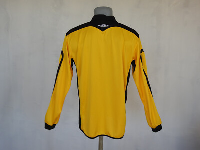 Umbro Retro Referee Jersey Yellow Long Sleeve Denmark DFU Size XL