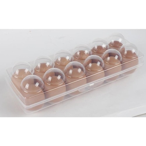 Caja de huevos para 12 huevos contenedor de huevos caja de almacenamiento de huevos caja de transporte transparente - Imagen 7 de 7