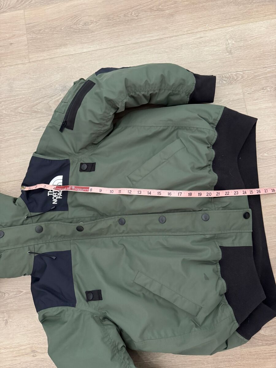 The North Face x Sacai Rare Green Down Puffer Bomber Jacket The North Face x Sacai Rare Green Down Puffer Bomber Jacket