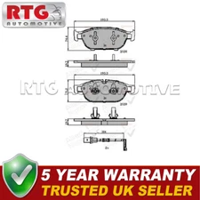 Front Brake Pads Set Fits Audi A6 A7 Allroad 3.0 TDi + Other Models