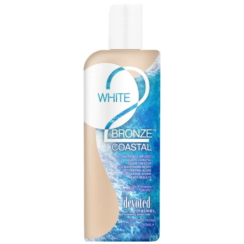 Devoted Creations White 2 Bronze Coastal Accelerator sunbed tanning lotion 251ml