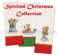 MASCHINENSTICKMOTIVE USB - SPIRITED CHRISTMAS COLLECTION 4X4 5X7 LUSTIG