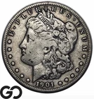 1901-S Morgan Silver Dollar Coin, Semi-Key San Francisco Date