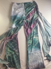 Pretty Little Thing Pants Women 6 Waterfall Frill Ruffle Sheer Beach Resort NEW