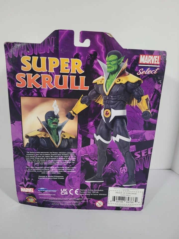 Diamond Select Marvel Comics SUPER SKRULL Collector Edition Action Figure * NEW - Image 3 of 4
