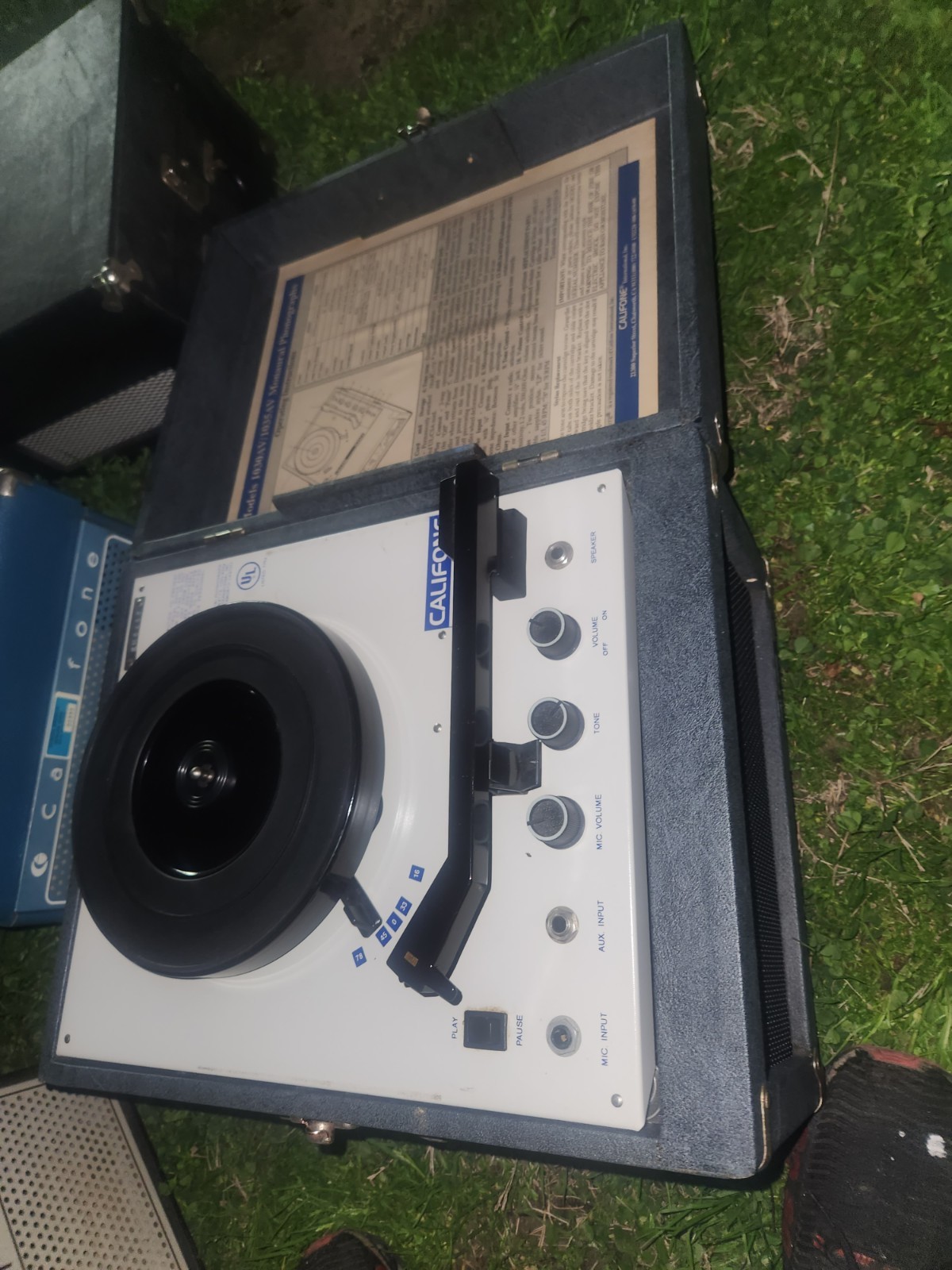 Vintage Califone Stereo Record Player/Model 1030AV Variable 