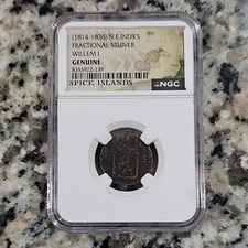 Netherlands East Indies Fractional Stuiver 1826 Spice Islands NGC Genuine