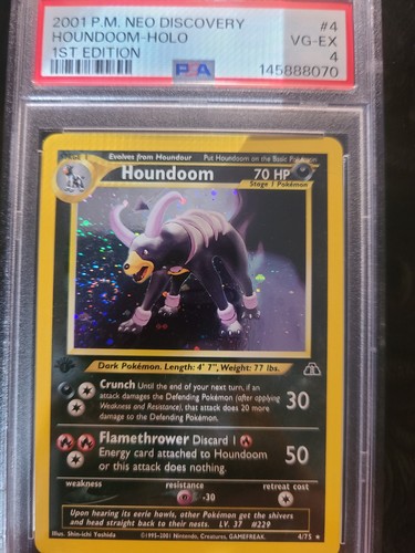 Houndoom (1st Edition) graded PSA 4 for sale on eBay