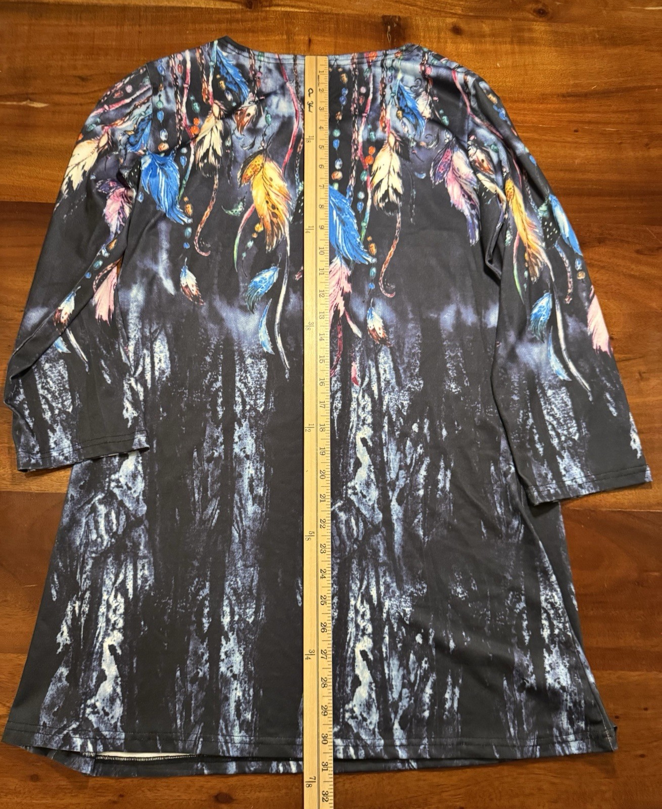 Ameri Mode Women’s Embellished Feather Print Arts… - image 10