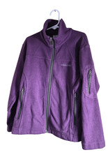 Columbia Youth Purple Fleece Jacket Full Zip w/Zippered Pockets Size 7/8 Girls
