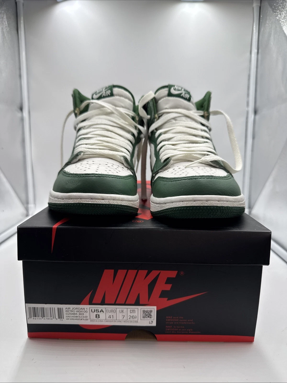 Jordan 1 Retro High OG George Green Uomo Taglia 8 DZ5485 303