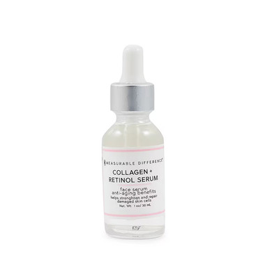 Measurable Difference Collagen & Retinol Vitamin C Serum 1 oz Anti Aging New