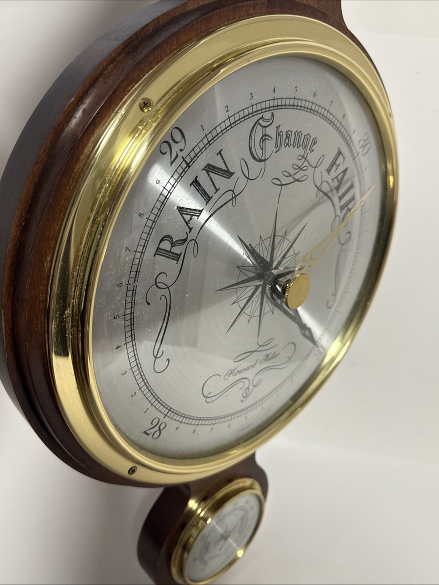 Howard Miller Olympia Banjo Thermometer 36” Barometer Hygrometer