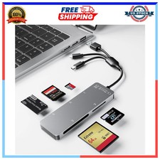 5-in-1 Memory Card Reader Adapter for SD TF CF MS XD USB-C Lightning USB-A