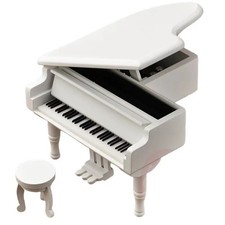 Simulations-Spieluhr Holz Klavier Dekoration Geschenk Kreativ Schwarz