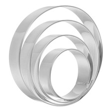 Circle Round Cookie Cutter Assorted Sizes Stainless Steel Geometric Cutters