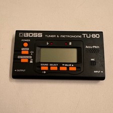 Boss TU-80 Tuner  Metronome Digital Tested/Works Black