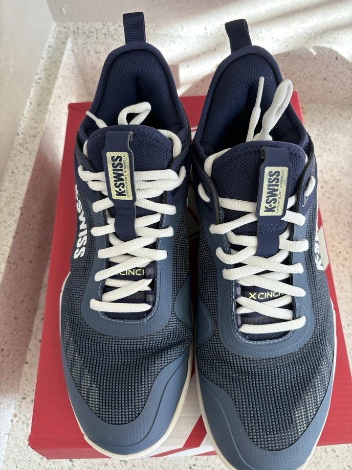 K-Swiss Hypercourt Pinnacle 10,5 мужские темно-синие теннисные новые — незначительные складки для хранения - Изображение 2 из 4