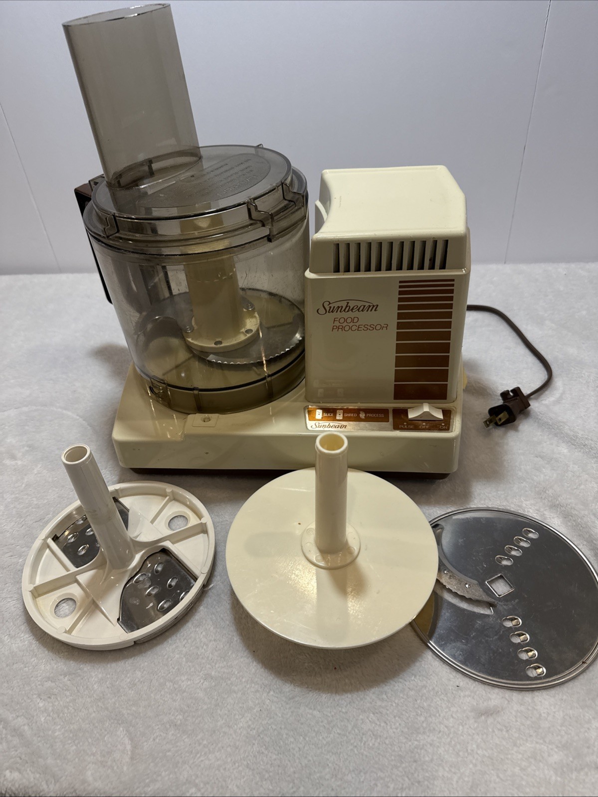 Vintage Sunbeam Food Processor Dual Speed Model  - Tested