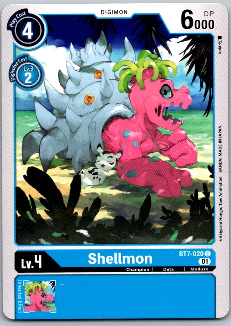 Shellmon BT7-020 C Common Next Adventure Digimon Near Mint