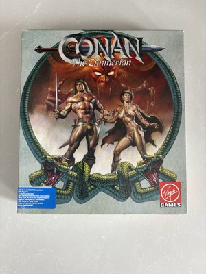 Conan The Cimmerian 1991 Virgin PC Spiel MS DOS 3,5'' Disc Big Box komplett + Karte