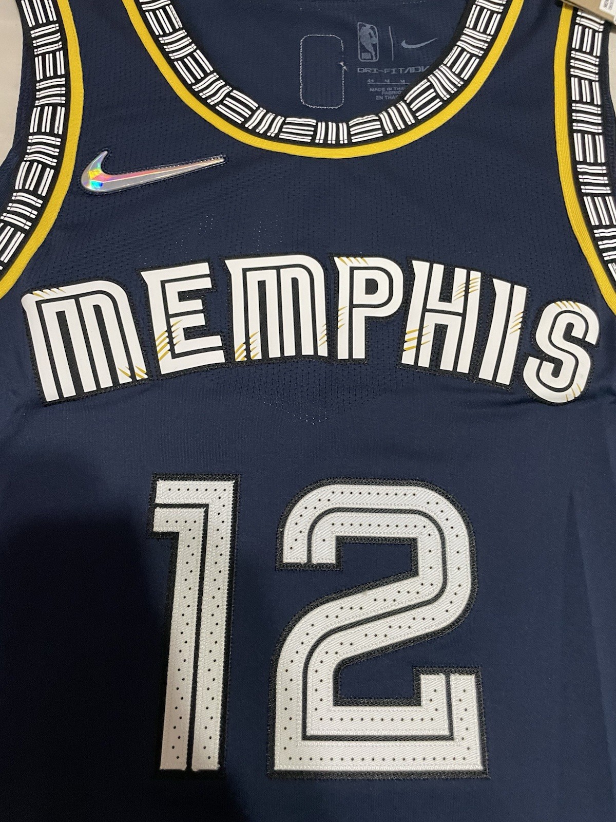 New Authentic Memphis Grizzlies Ja Morant City Edition Nike ADV Jersey 44 Medium thumbnail 2