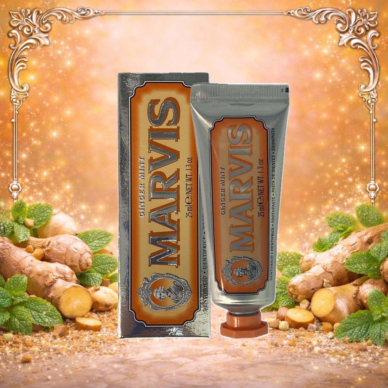 Marvis Ginger Mint Flavoured Luxury Toothpaste 25ml Travel Size