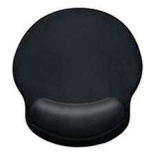 Ergonomic Mouse pad Design, Decompression Memory Foam, 12L x 9W inches, black