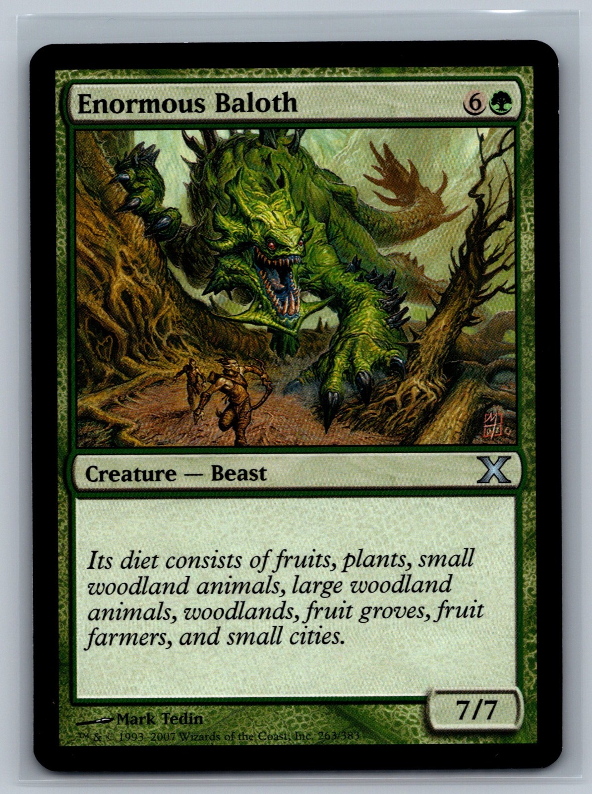 Magic The Gathering 10th Edition Enormous Baloth #263/383 MTG TCG CCG Tenth