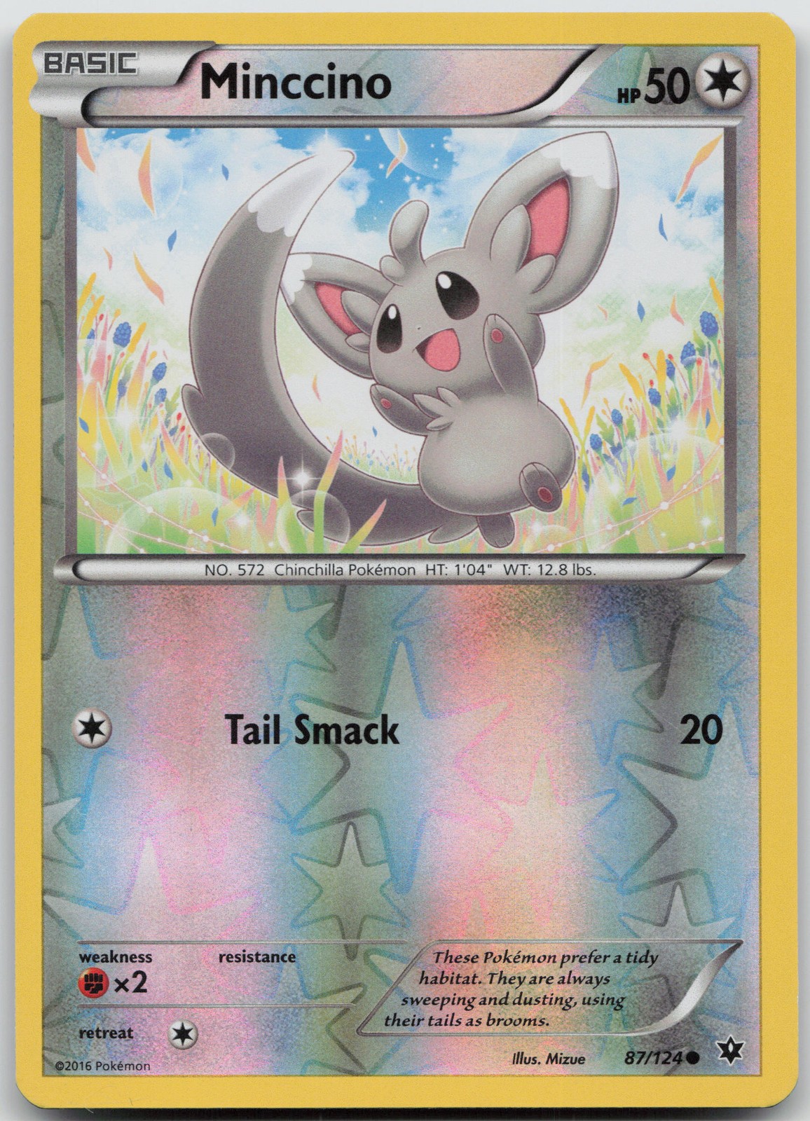 Minccino (87) Common Reverse Holo XY - Fates Collide 87/124 NM