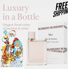 Burberry Her Eau de Parfum Spray 3.3 oz for Women  Long-Lasting Luxury Fragranc