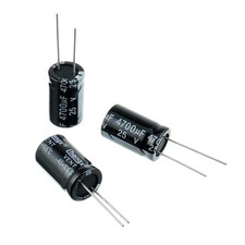 16x25mm 4700uF 25V Aluminum Electrolytic Capacitors - Pack of 5